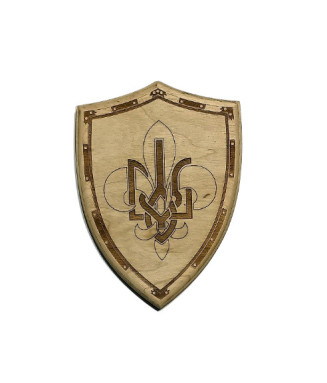 Щит з пластовим символом 1