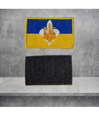 Нашивка на липучці "Україна-Пласт"  Варіант А