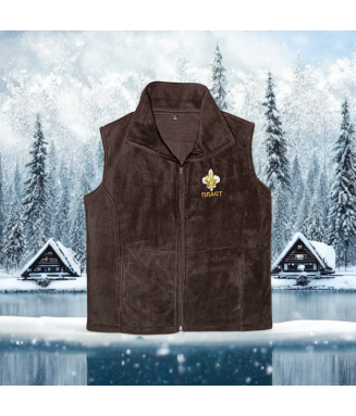 Жилет флісовий коричневий