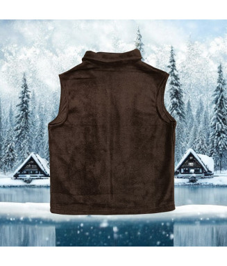 Жилет флісовий коричневий