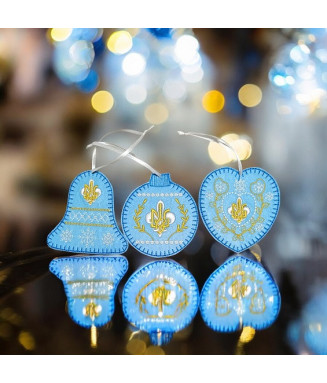 Ялинкові іграшки Пласт (комплект) гол.