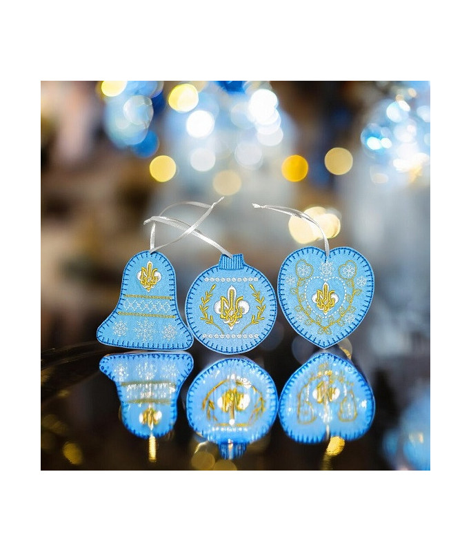 Ялинкові іграшки Пласт (комплект) гол.