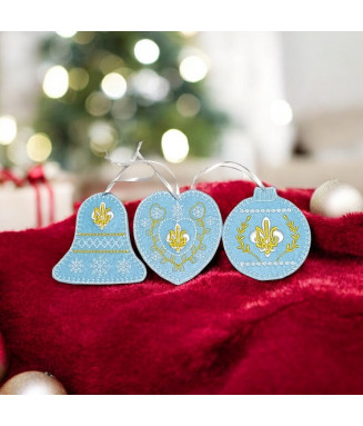 Ялинкові іграшки Пласт 1 (комплект) гол.