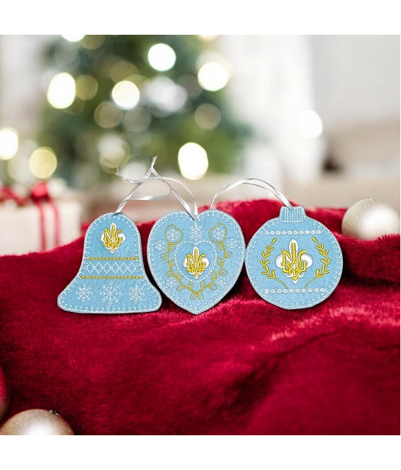 Ялинкові іграшки Пласт 1 (комплект) гол.