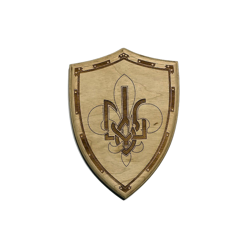 Щит з пластовим символом 1